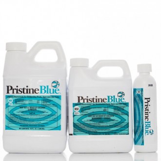 Kubilų, masažinių vonių (džiakuzi), SPA ir baseinų apsauga nuo bakterijų ir vandens žaliavimo be chloro  PristineBlue®; 1892 ml
